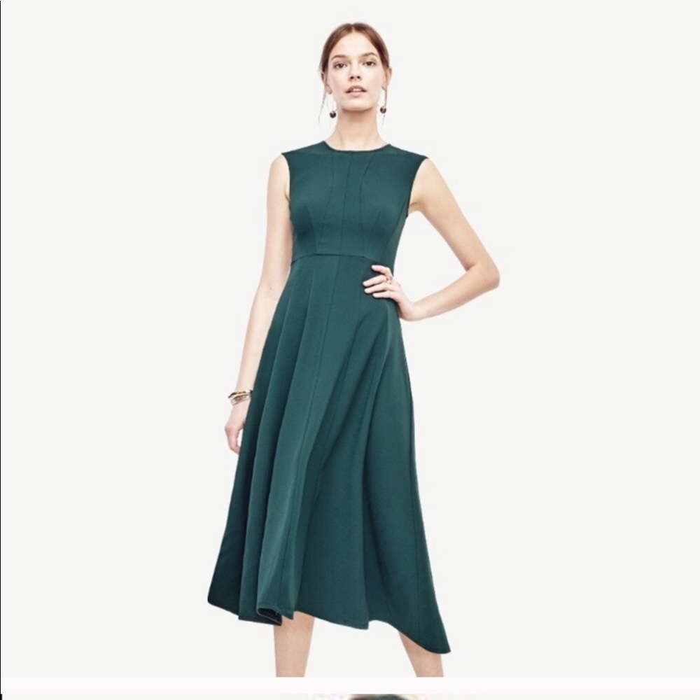 Ann Taylor Green Dress 0P